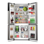 Heladera No Frost Electrolux Multidoor Inverter Flexispace 621l Gris Oscuro Iq8s 