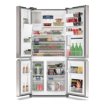 Heladera No Frost Electrolux IQ8IS Multidoor Inverter Flexispace 620L Plata IQ8IS 