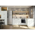 Heladera Whirlpool No Frost WRM42HK Top Mount Inox 386lts