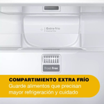 Heladera Whirlpool No Frost WRM42HK Top Mount Inox 386lts