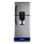 Heladera no frost Drean Hdr380n12m freezer 360l color steel