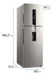 Heladera Electrolux Iw45s 424 Litros Top Freezer Efficient