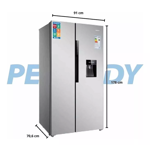 Heladera SBS No Frost Peabody PE-SBS606INV 554 Lts Inverter