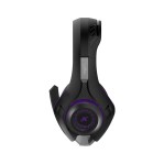 Auricular gaming para jotstick con microfono Nisuta NSAUG300 Negro con violeta