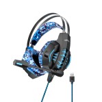 Auricular gaming USB 7.1 con software, micrófono y leds Nisuta OSAUGZ780 Camuflado