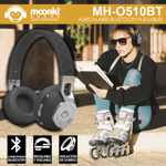Auricular Bluetooth On Ear Moonki Sound MH-O510BT Negro
