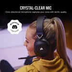 Auriculares para juegos Corsair HS65 SURROUND Carbon con sonido 7.1