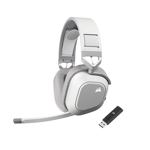 Auriculares para juegos Corsair HS80 MAX inalámbricos con Bluetooth en blanco