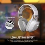 Auriculares para juegos Corsair HS80 MAX inalámbricos con Bluetooth en blanco