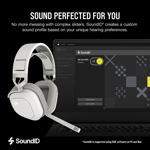 Auriculares para juegos Corsair HS80 MAX inalámbricos con Bluetooth en blanco