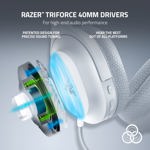 Auriculares inalámbricos Razer Barracuda X para juegos y dispositivos móviles blancos