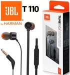 Auriculares In Ear Jbl T110 3.5mm Negros Manos Libres