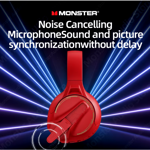 Auriculares Monster XKH03 Bluetooth Headset Rojo