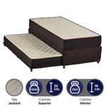 Sommier Duo Max 200x090 Espuma Alta Densidad c/cama carro extraible