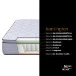 Sommier y Colchón de Resortes 1 Plaza y media King Koil Kensington 100x190