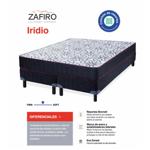 Sommier y colchón de Resortes 1 1/2 plaza Zafiro Iridio 100x200