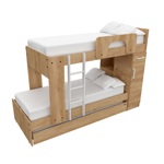 CUCHETA GABINETE TRILICHE DAKAR NEBRASKA NATURAL            