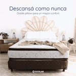 Colchón Y Sommier Espuma Alta Densidad 200x190 King Zinus