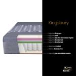 Sommier y Colchón de Resortes Queen Size King Koil Kingsbury 160x200