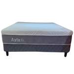 Sommier y Colchon Ayfa Espuma de Alta Densidad 50kg/m3 Para 170kg 2 plazas 140x190