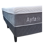 Sommier y Colchon Ayfa Espuma de Alta Densidad 50kg/m3 Para 170kg 2 plazas 140x190