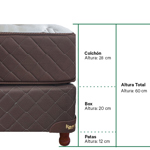 Conjunto Optimus Resortes - Queen 160x200