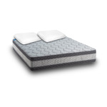 Sommier y Colchón +Almohadas Topacio Marfil Doble Euro Pillow 180x200x60 (King size)