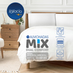 Sommier y Colchón +Almohadas Topacio Marfil Doble Euro Pillow 180x200x60 (King size)