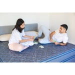 CONJUNTO 200X200X28 - PURPLE - FIRM PRO EURO PILLOW  - ESPUMA ALTA DENSIDAD