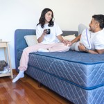 Colchón Y Sommier Super King Size Purple Firm Espuma Alta Densidad 2x2 Firmeza