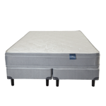 Sommier y Colchón Resorte Queen 160x200 Vasari