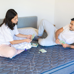 Sommier Super King Size 2x2 Y Colchón Espuma Alta Densidad Firm Pro Euro Pillow