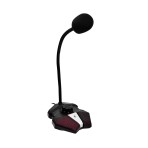 Microfono gamer USB con salida auricular, control de volumen y ON/OFF del microfono Nisuta NSMICGU1