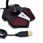 Microfono gamer USB con salida auricular, control de volumen y ON/OFF del microfono Nisuta NSMICGU1