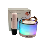 Kit de Karaoke Portátil con Micrófono Inalámbrico y Parlante Bluetooth