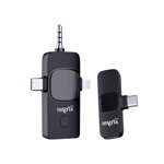 Micrófono corbatero inalámbrico 2.4Ghz con receptor USB C, Lightning y 3.5mm  NISUTA - NSMICW2