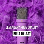 Micrófono Rode NT1 Signature Series con accesorios morado