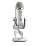 Microfono Condensador Yeti Usb Tipo Estudio Pie Podcast Silver