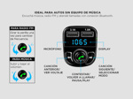 Transmisor Bluetooth Auto Usb Gadnic Microfono Radio Fm Sd 