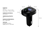 Transmisor Bluetooth Auto Usb Gadnic Microfono Radio Fm Sd 
