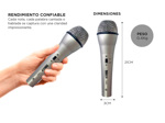 Micrófono Mirr´s i603 Dinámico Cardioide Cuerpo Metálico 