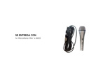 Micrófono Mirr´s i603 Dinámico Cardioide Cuerpo Metálico 
