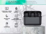 Micrófono Inalámbrico Corbatero Gadnic con Caja Cargadora