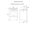 Horno Domec con parrilla Multigas HXCLP