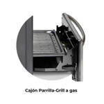 Horno A Gas Longvie H14600G Con Cajón Parrilla De Empotrar
