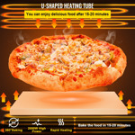 Horno De Pizza Eléctrico Comercial 14 Acero Inoxidable