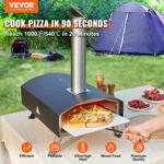 Horno De Pizza Vevor De Leña Para Exteriores 12 Pulgadas,