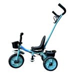 Triciclo Infantil Fiat con Manija Direccional y Capota Aqua