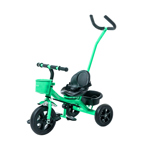 Triciclo con Manija Bebesit Verde Canasto