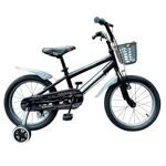 Bicicleta Infantil Urbana Rodado 16 Fiat Color Negro
